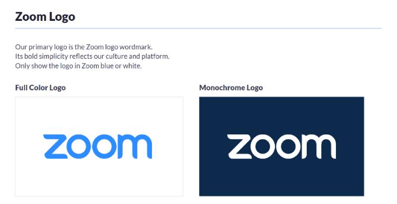 Zoom branding guide
